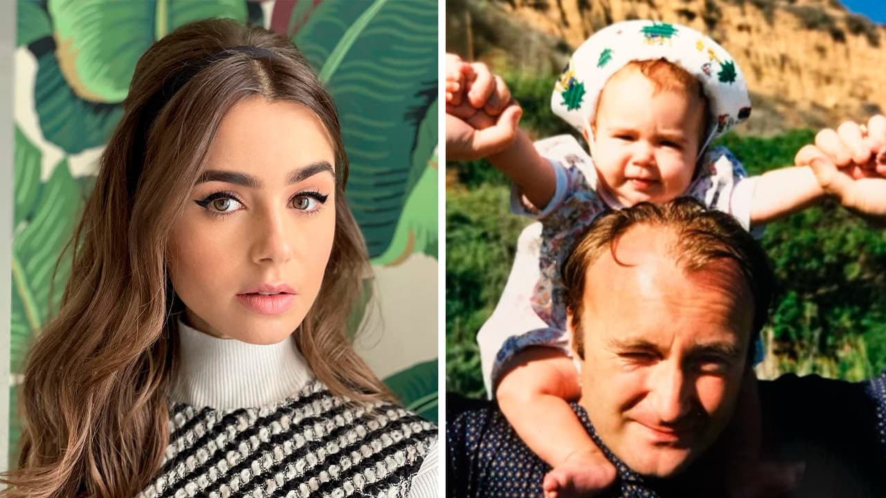 Lily Collins fue abandonada por su padre de niña: por años sintió que "no era especial"