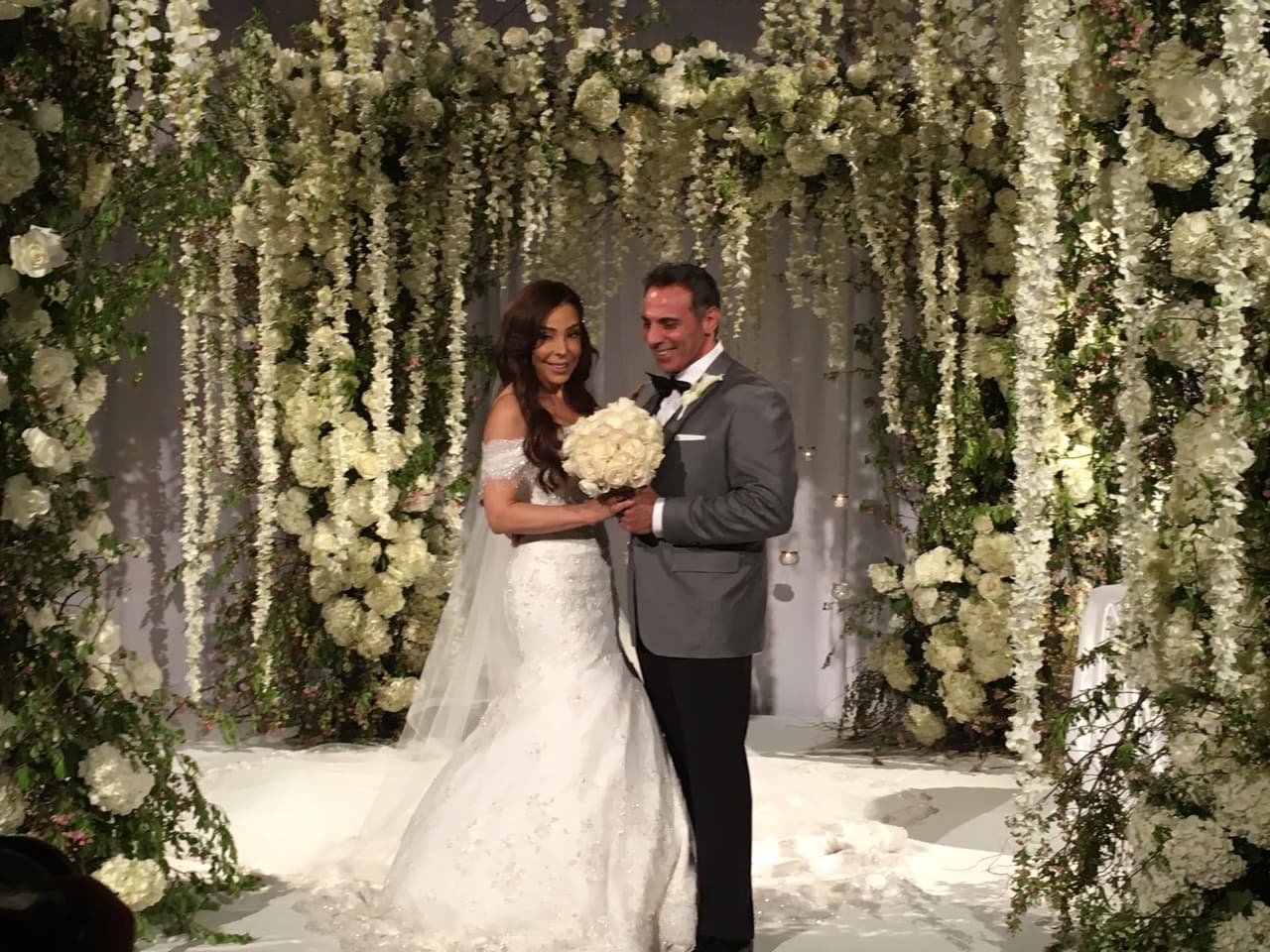 Gelena al principio pensó en usar dos vestidos pero finalmente, enamorada de su
<i>outfit </i>entallado, no se lo cambió,