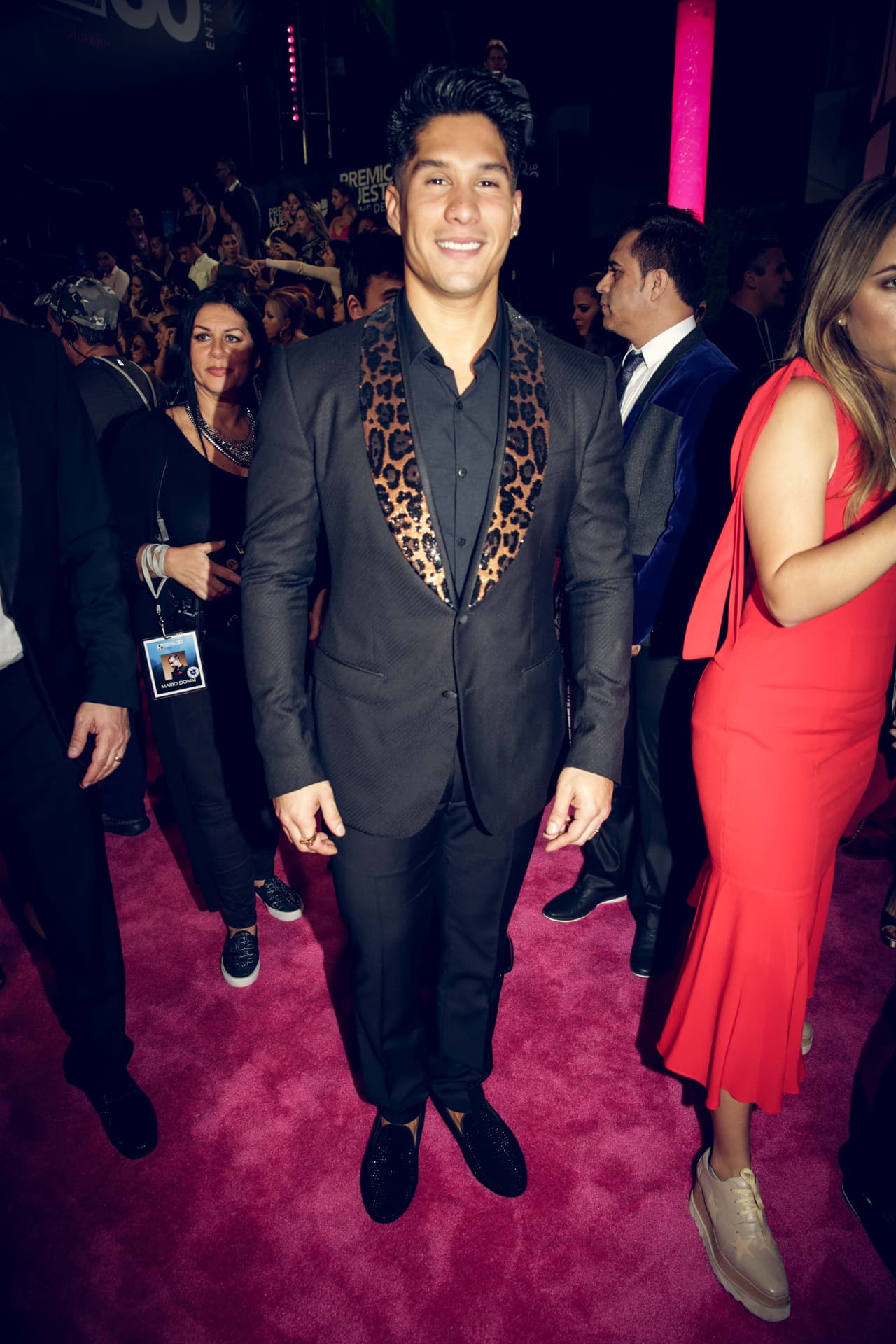 Chyno en un diseño escogido por su estilista Angie Escamilla.