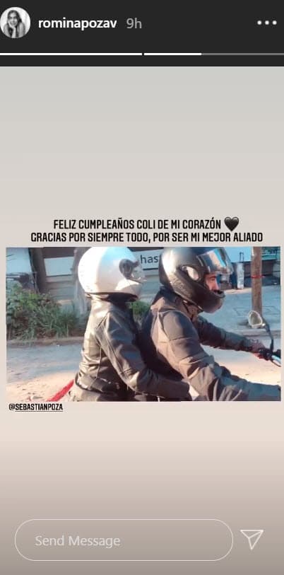 Además, compartió un pequeño video donde ambos aparecen en motocicleta y le agradeció por ser su
<b>"mejor aliado"</b>.
<br>