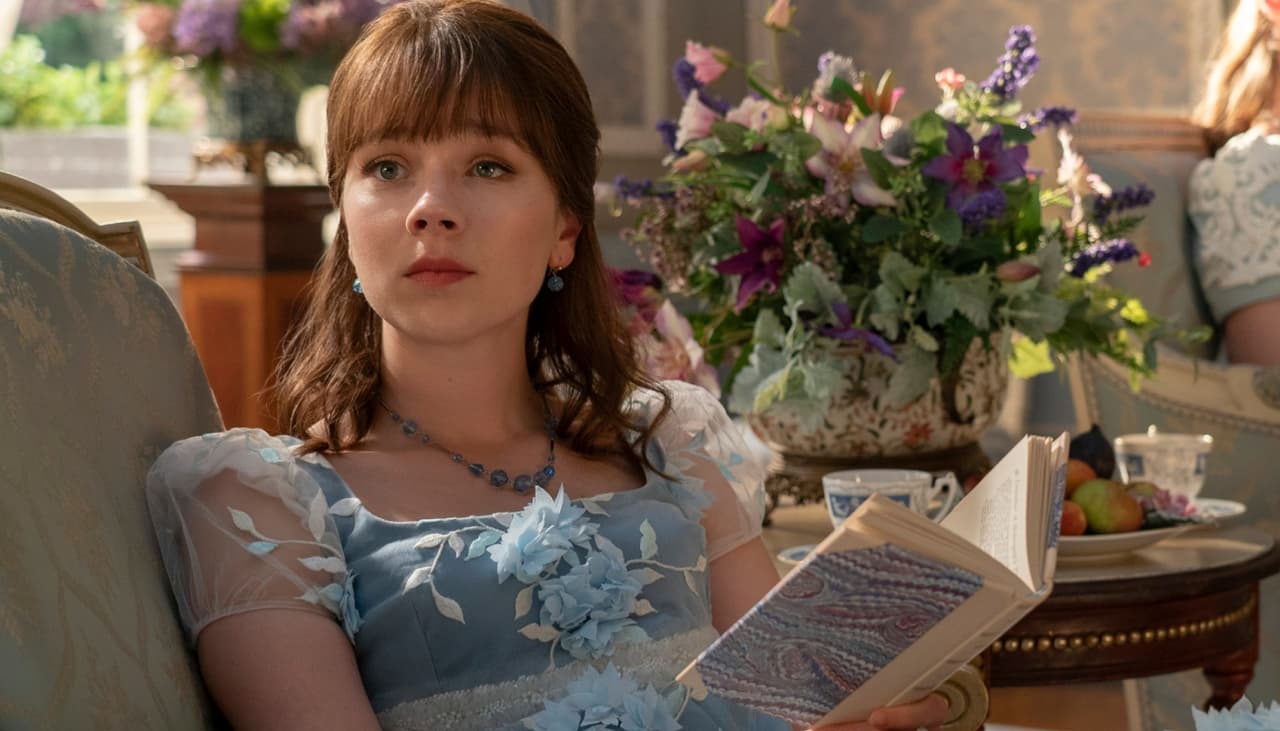 Eloise Bridgerton (Claudia Jessie) na terceira temporada de "Bridgerton" (2024)
