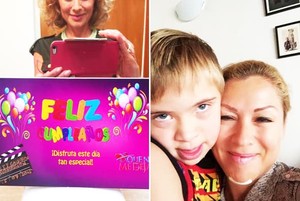 La actriz Leticia Calderón cumplió 47 primaveras y lo celebró en medio de las grabaciones de su nueva telenovela y tras el accidente que sufrió.