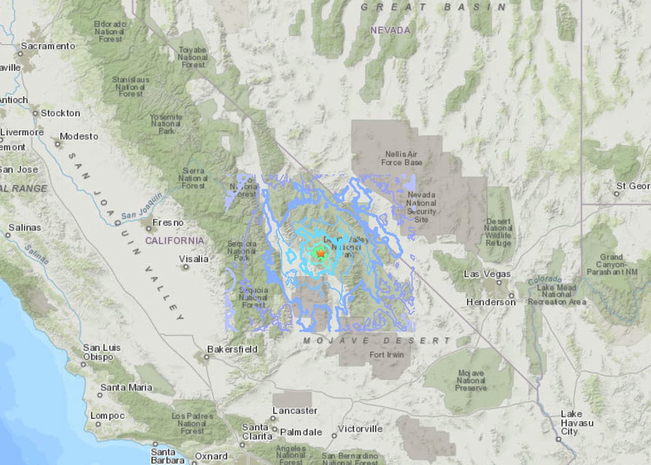 Un temblor de 4.8 se registra al norte del Valle de la Muerte en California