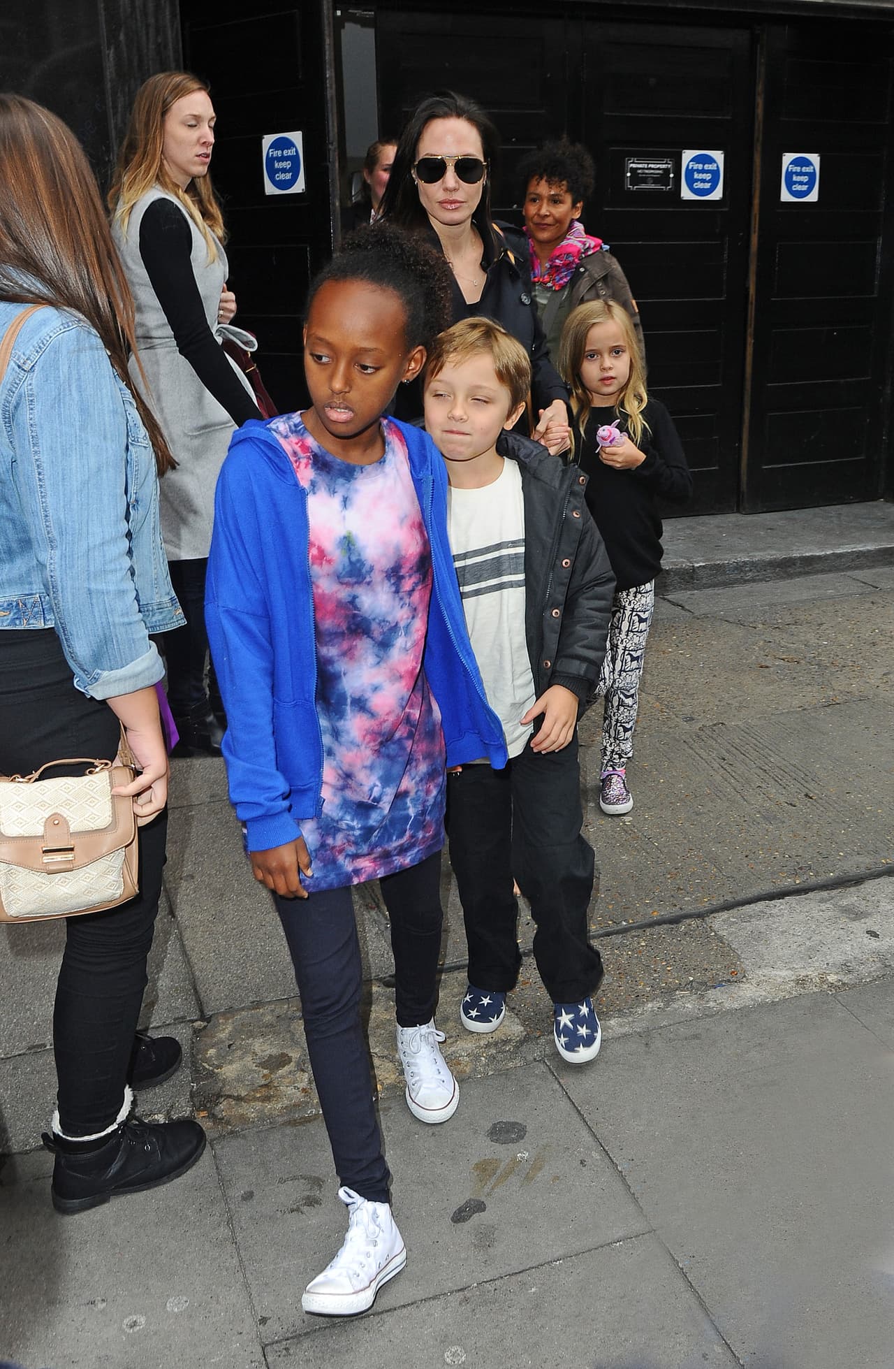 La guapa actriz los llevó a ver la puesta en escena "Wicked".