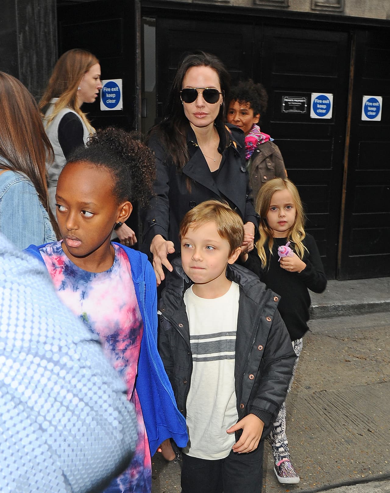 Los hijos de la famosa pareja ya están acostumbrados a las cámaras.