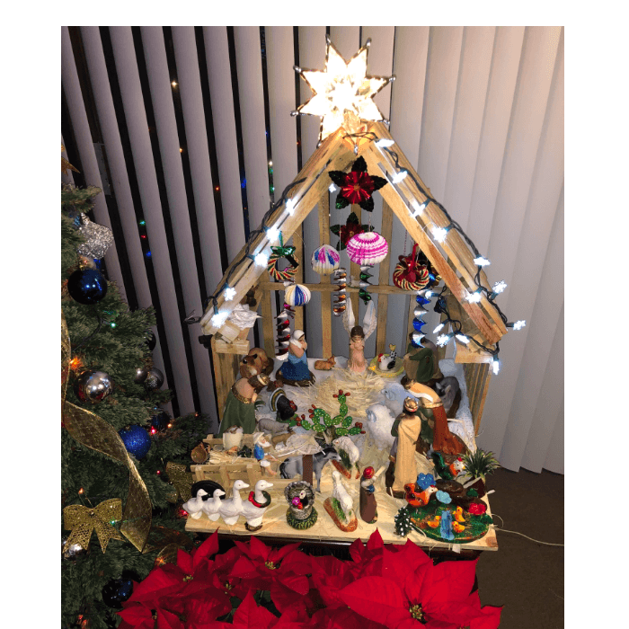 En casa de la familia Nolasco "es una tradición" poner el nacimiento de Belén.