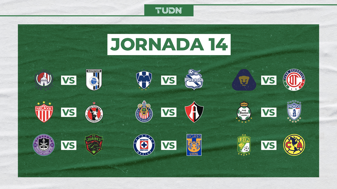 ¡Clásico Tapatío en la Jornada 14! También habrá capitalinos contra las felinos.