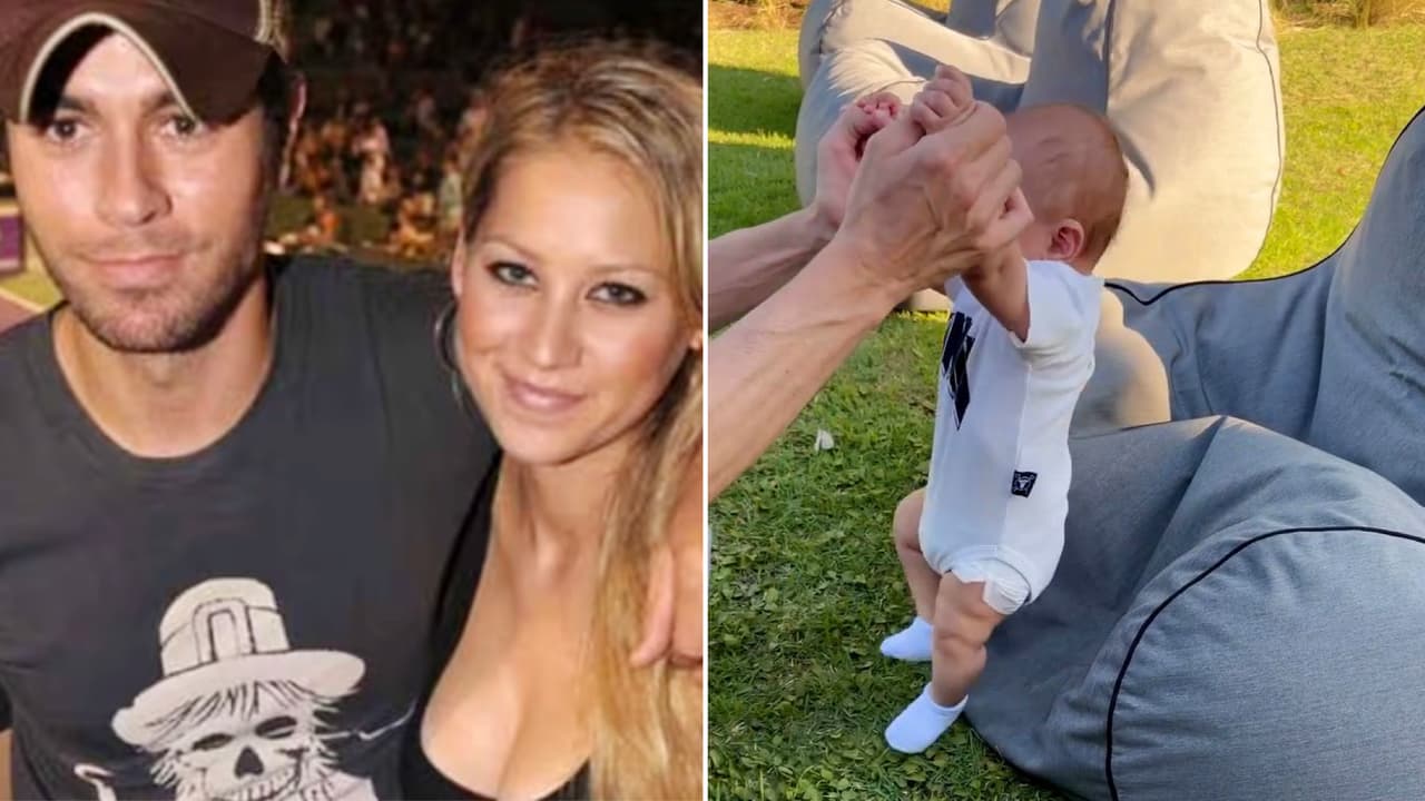 ¿Bebé de Enrique Iglesias y Anna Kournikova ya camina? El video de Romeo que sorprende al cantante