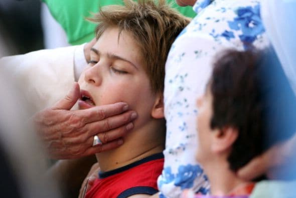 Todos buscaban la bendición del Sumo Pontífice.