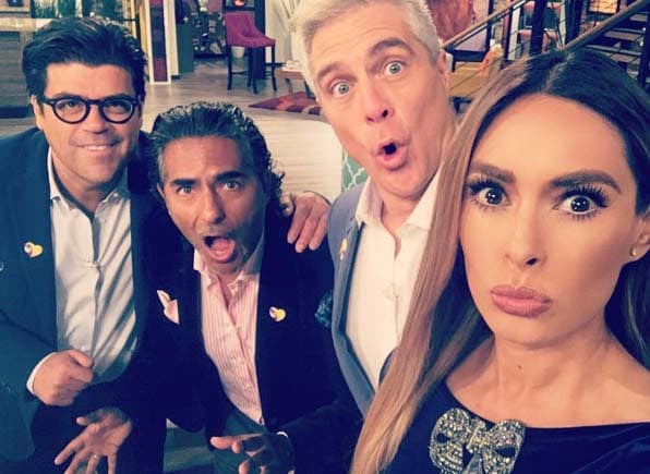 Galilea Montijo y los sexys galanes de Hoy son amantes de las selfies y las caras chistosas.