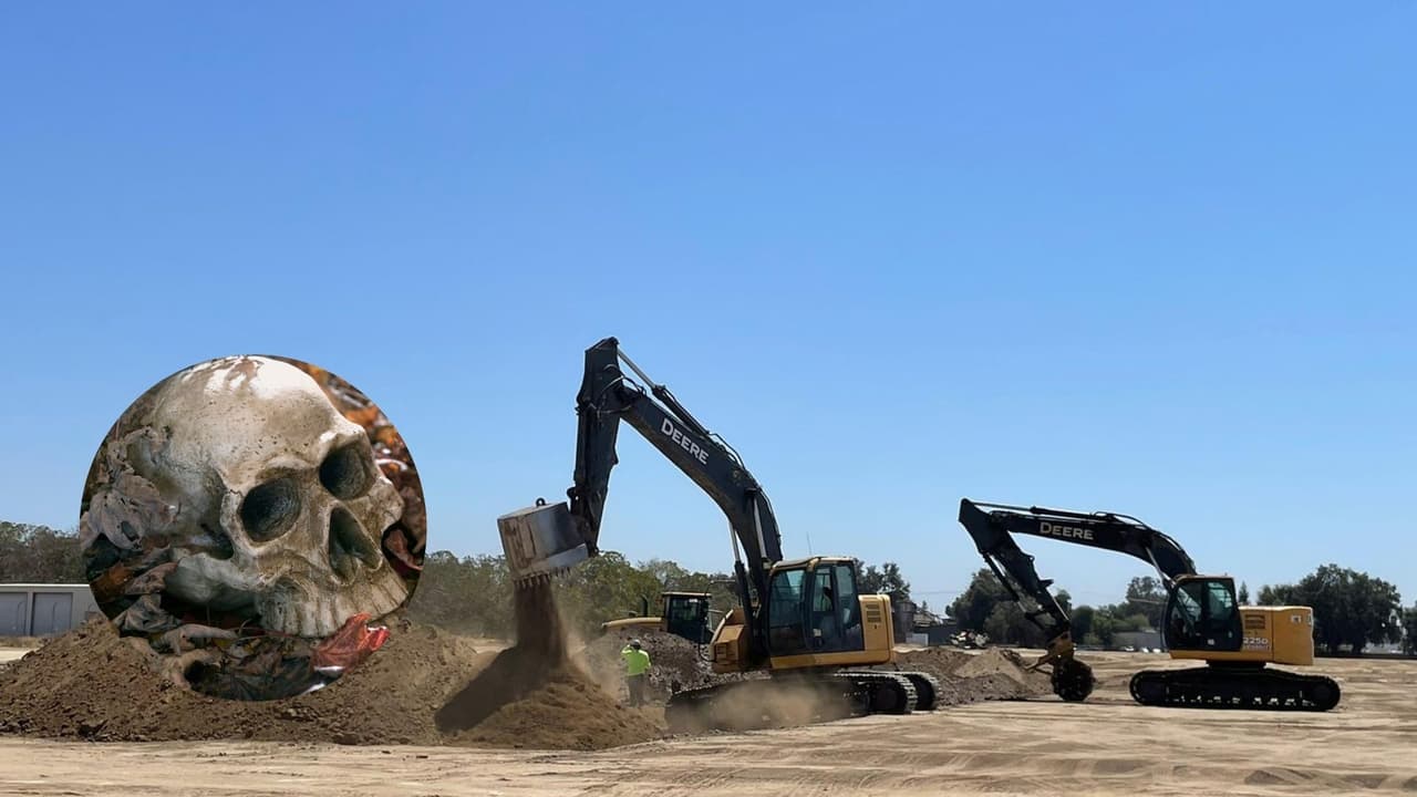 ¿De quién es el cráneo humano encontrado en una construcción de Visalia?