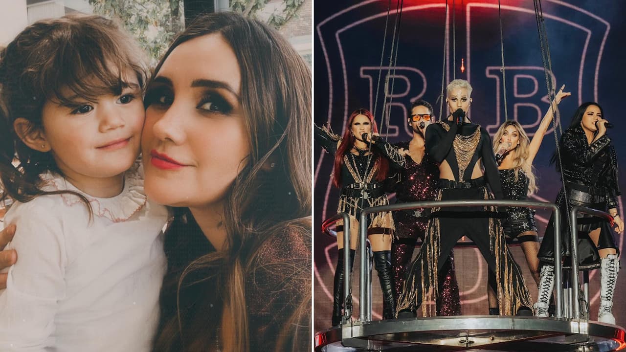 RBD sorprende a la hija de Dulce María y celebran su cumpleaños 3 en pleno concierto