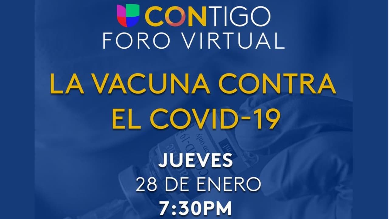 ¿Las dudas sobre la vacuna contra el COVID no dejan de dar vueltas en tu cabeza? Este jueves te ofreceremos las respuestas que estás buscando en nuestro foro virtual