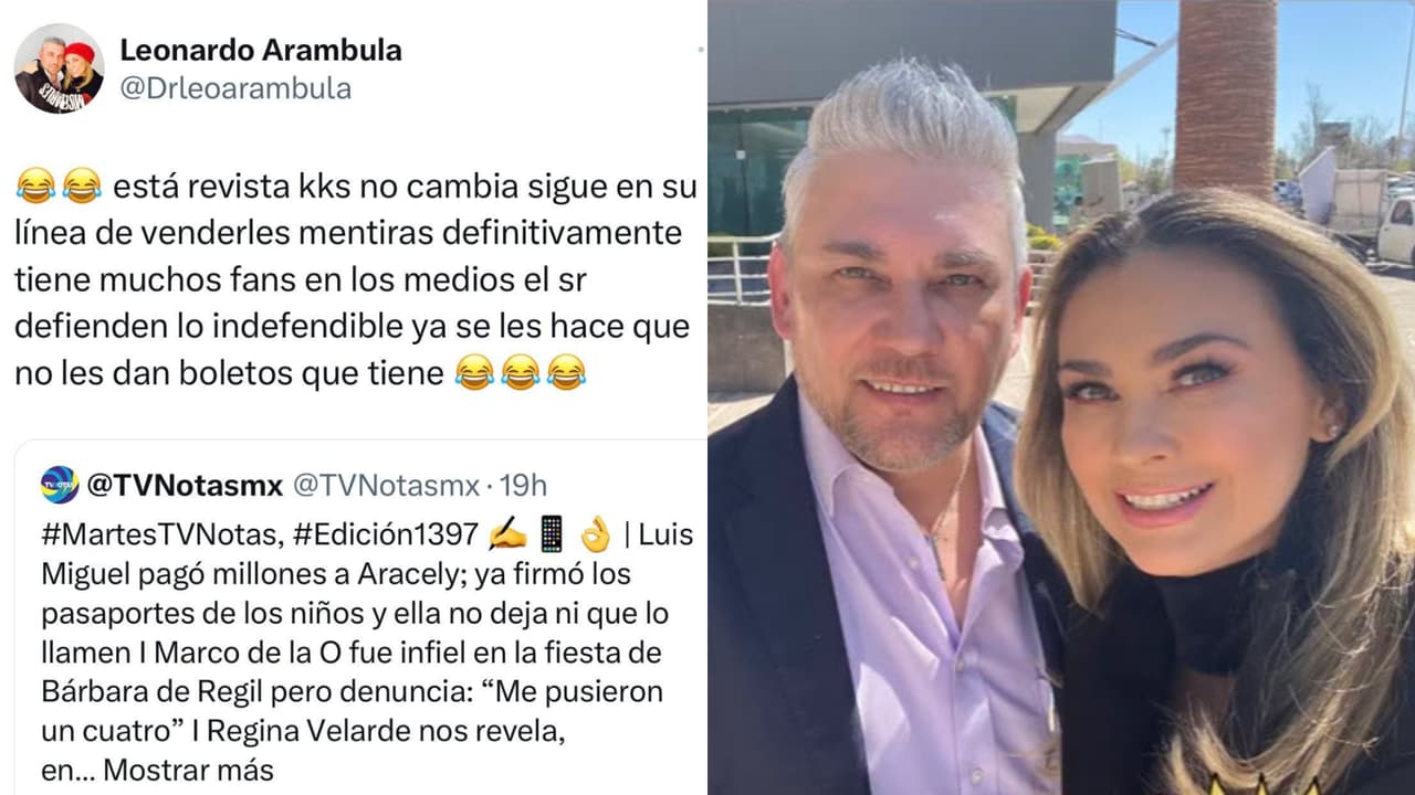 El hermano de Aracely Arámbula también arremetió contra la revista TVNotas.