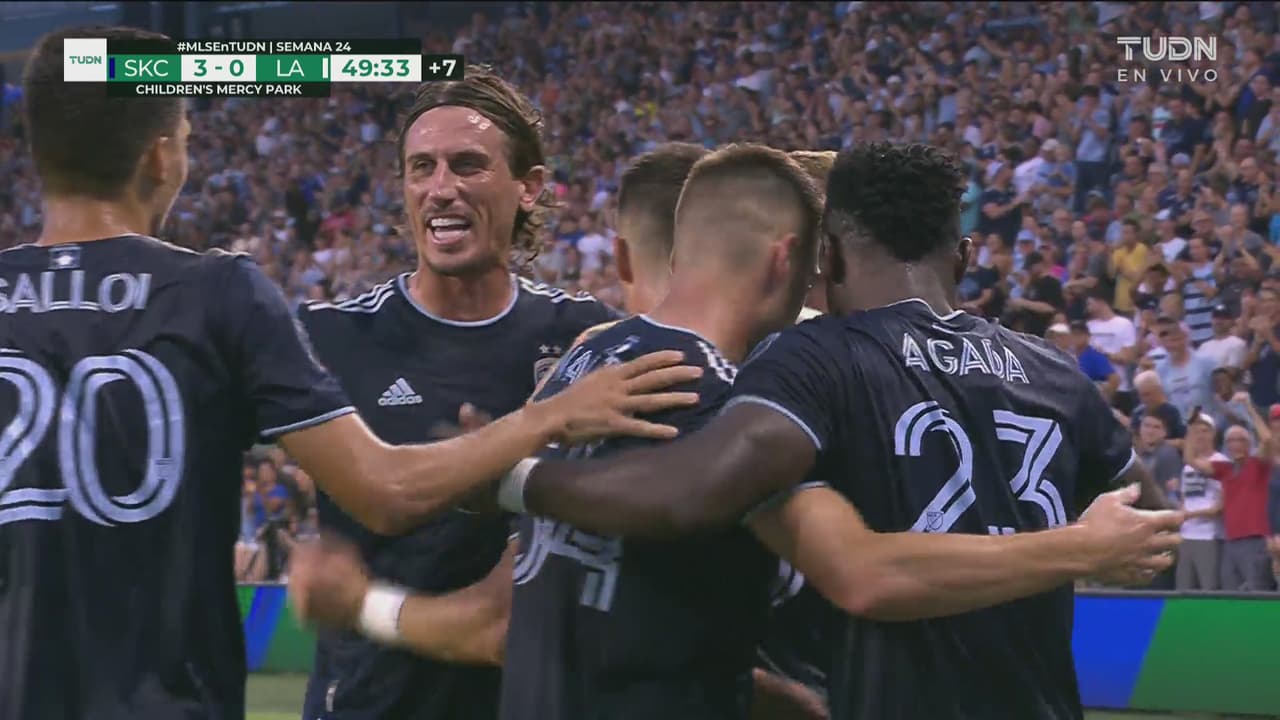 ¡Muy fácil! William Agada consigue doblete y marca el 3-0 de Sporting KC