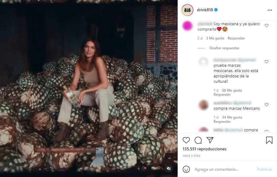 Las opiniones de quienes cuestionan la empresa de Kendall son variados. Por ejemplo, mientras una joven mexicana comunicó que quería probar la bebida, otros usuarios la invitaron a darle prefencia a marcas de México.