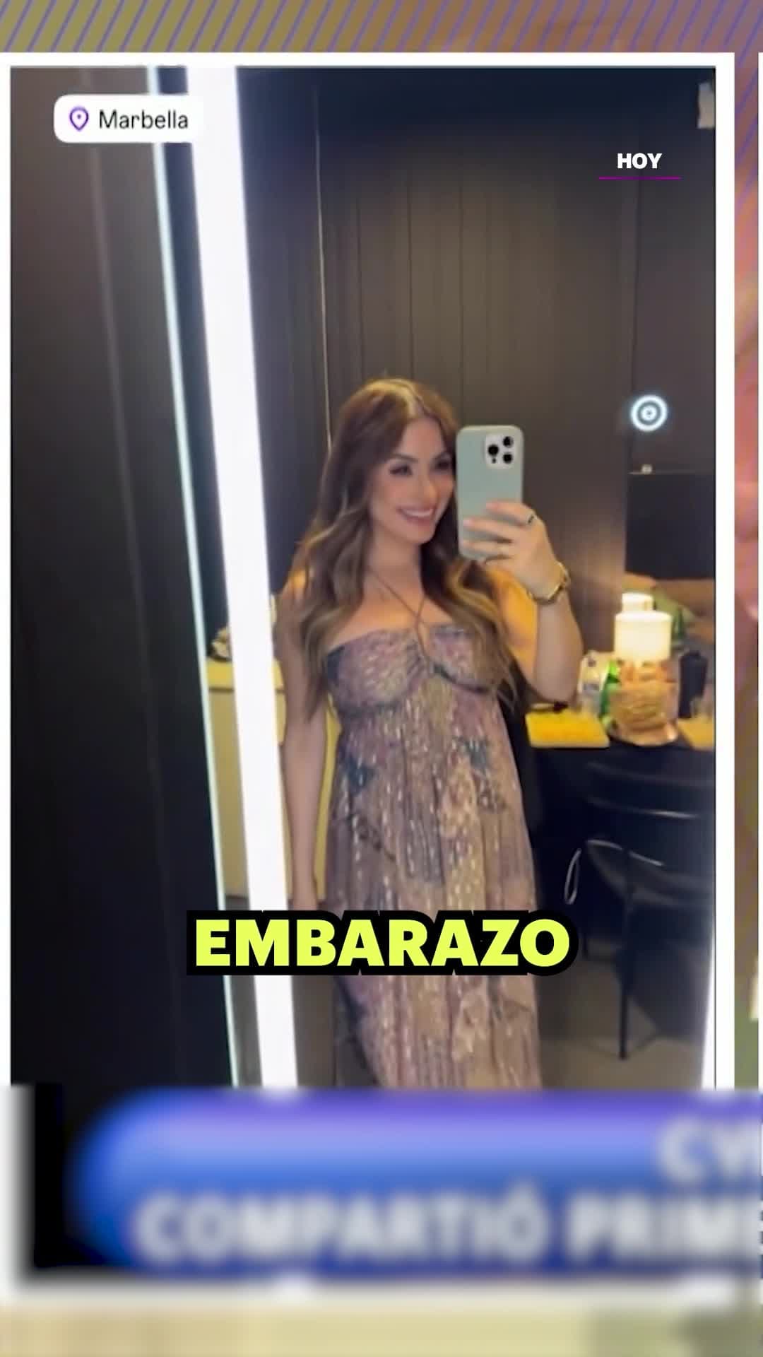 #CynthiaRodríguez muestra su pancita de embarazo