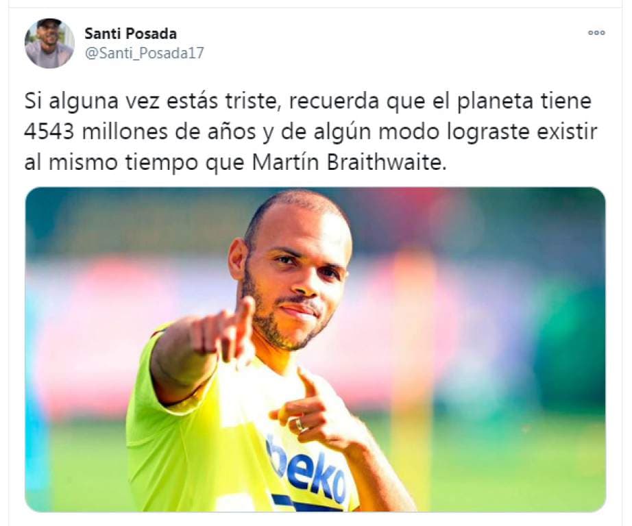 Barcelona y Braithwaite son la inspiración en los nuevos memes | Los blaugranas golearon y el danés enloquece a las multitudes de las redes sociales; los merengues, salieron salpicados.