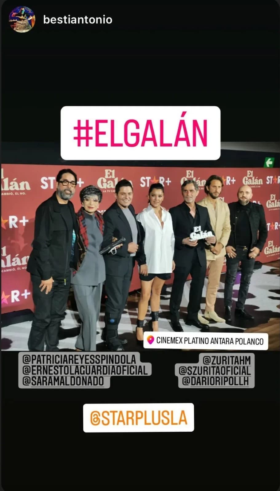 El actor comparte créditos con actores como Humberto Zurita, Sebastian Zurita, Patricia Reyes Espindola y Sara Maldonado.