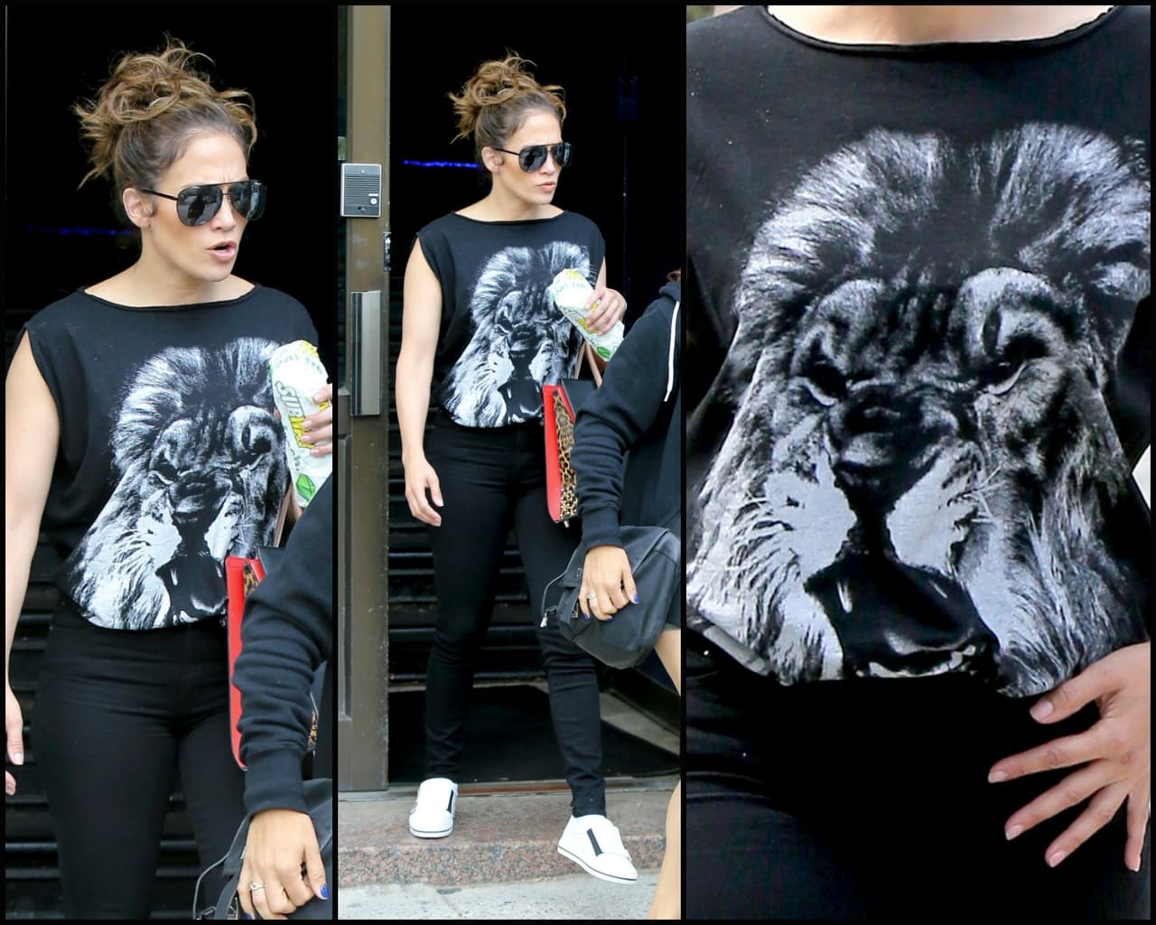 Jennifer Lopez sacó de manera literal, la fiera que lleva dentro y así la vimos en una tarde de antojo. ¡Se veía súper fashion!