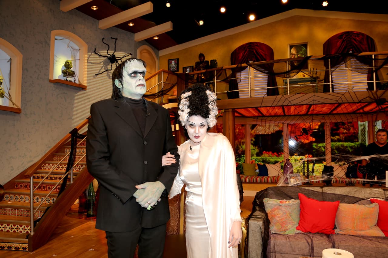 El señor y la señora Frankenstein son una espantosa pareja.