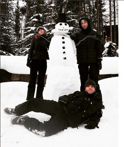 Wow! Qué gran muñeco de nieve. Swift y sus hermanos la pasaron increíble.