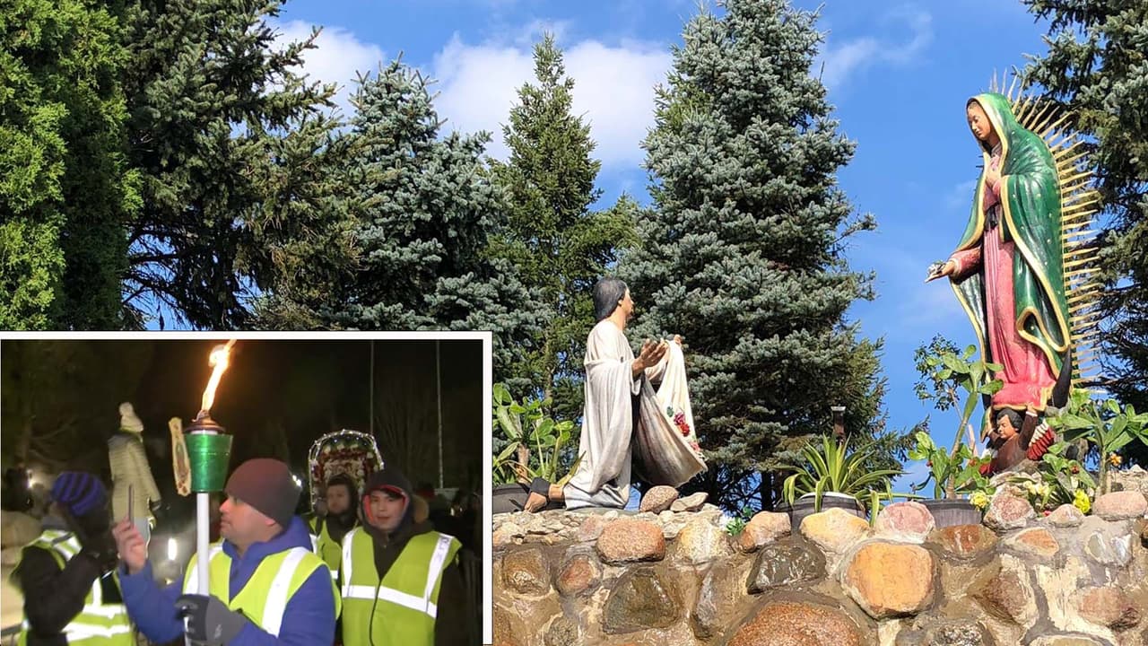 Peregrinos llevan su fe a la Virgen de Guadalupe en La Villita