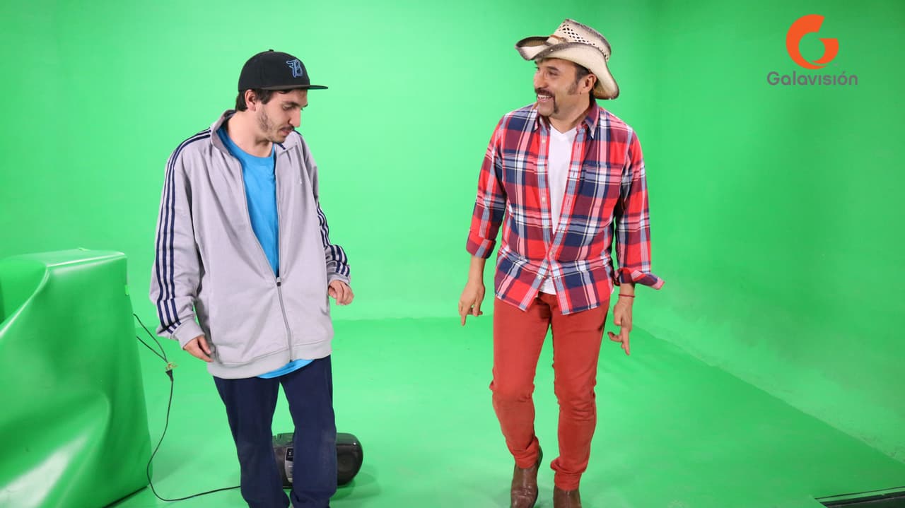 Luis Manuel Ávila y Miguel Pérez en las grabaciones del cuarto webisodio de Los Cousins.