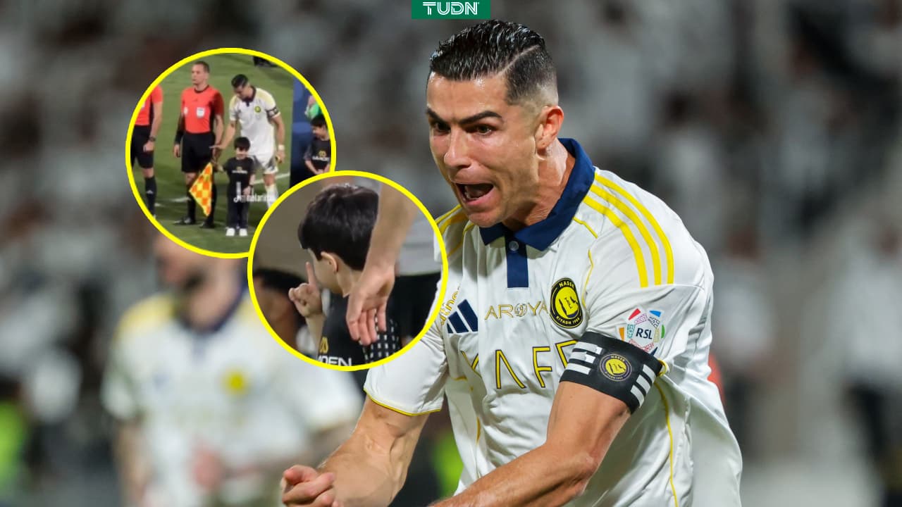 Show de Cristiano Ronaldo: le enseña el "calma" a un niño y después anota
