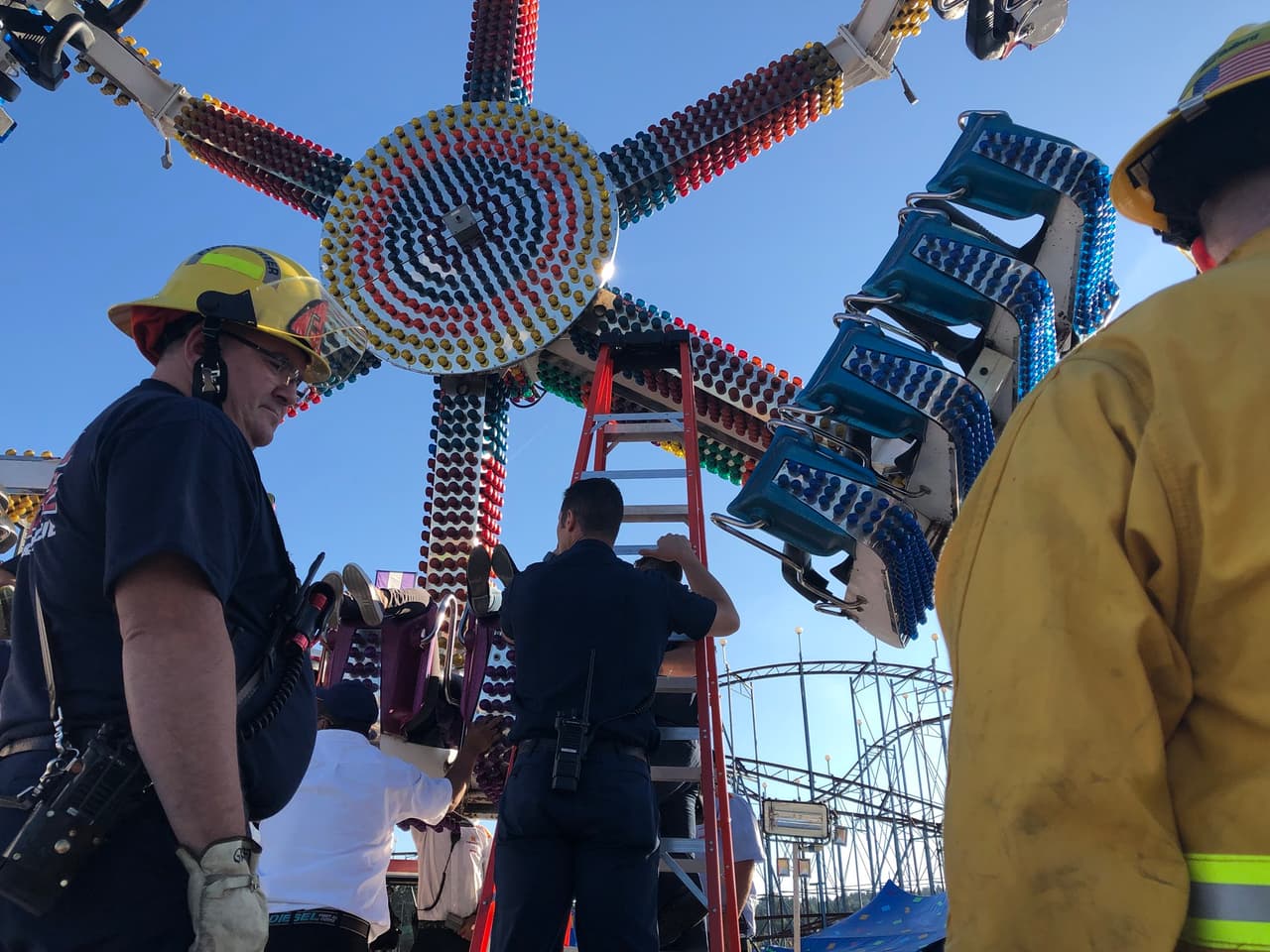 Riders on ride at the Washington State Fair experienced a terrifying moment