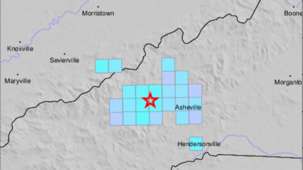 ¿Los has sentido? Al menos siete sismos se han registrado en la misma área del oeste de Carolina del Norte   