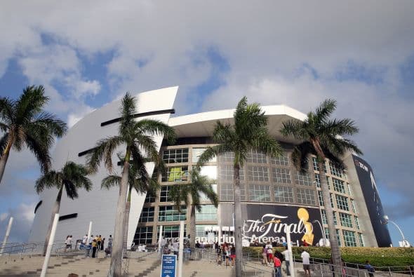 El American Airlines Arena fue la sede del Juego 2 de las Finales de la NBA.