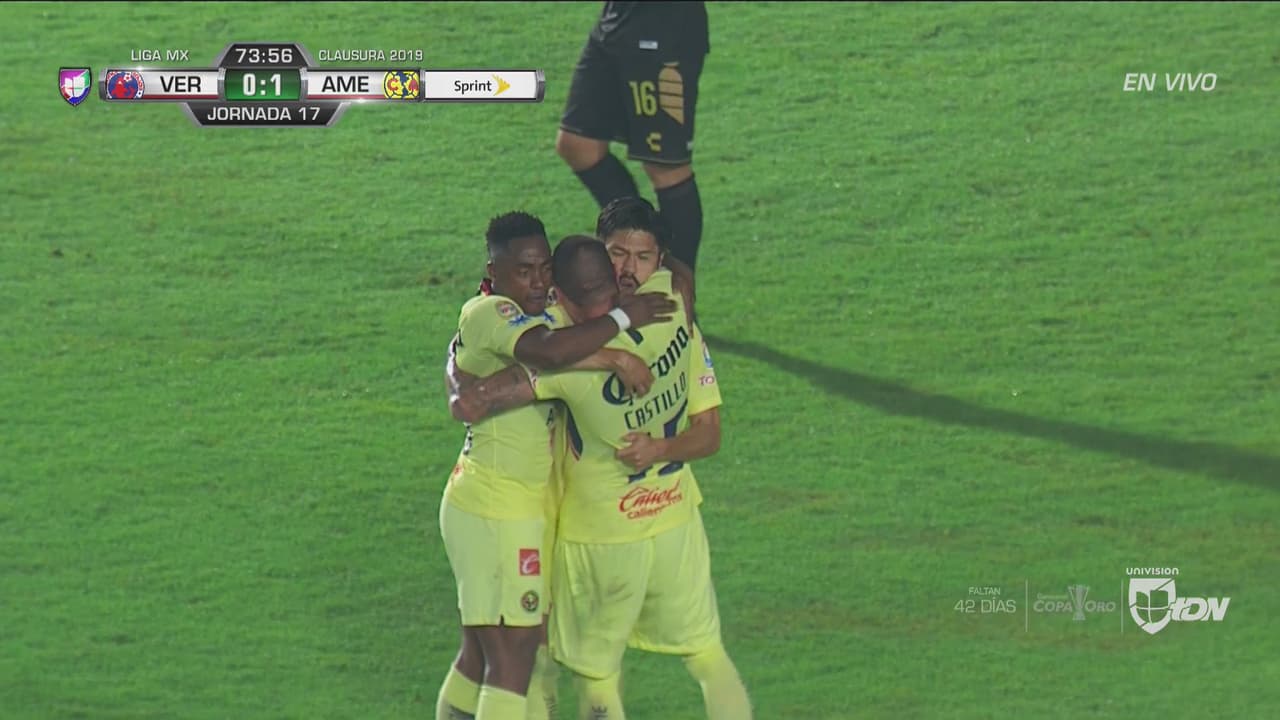 Peralta le da sentido al juego y asiste a Castillo que anotó el segundo del América