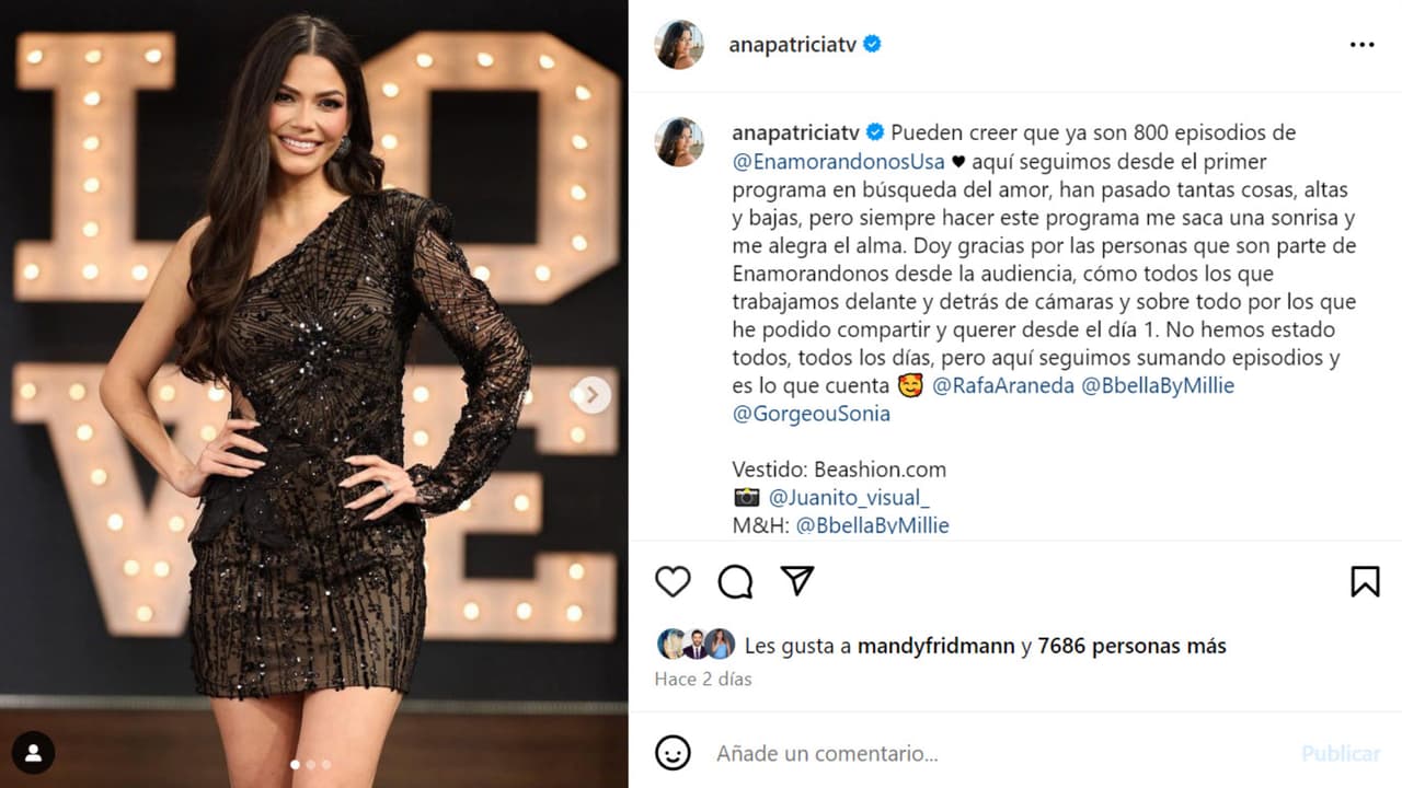 Ana Patricia Gámez reapareció así en Enamorándonos USA Recargado tras sus problemas de salud.