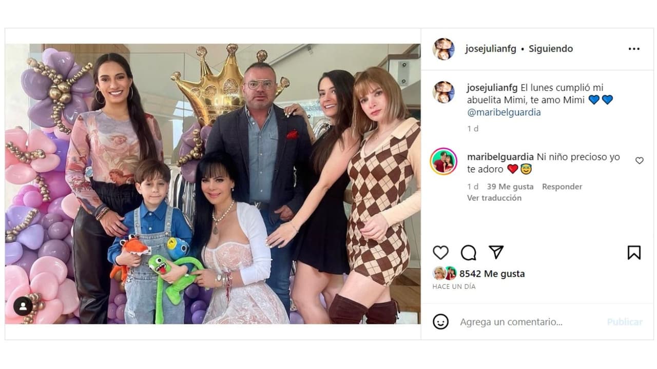 Nieto de Maribel Guardia la felicita.