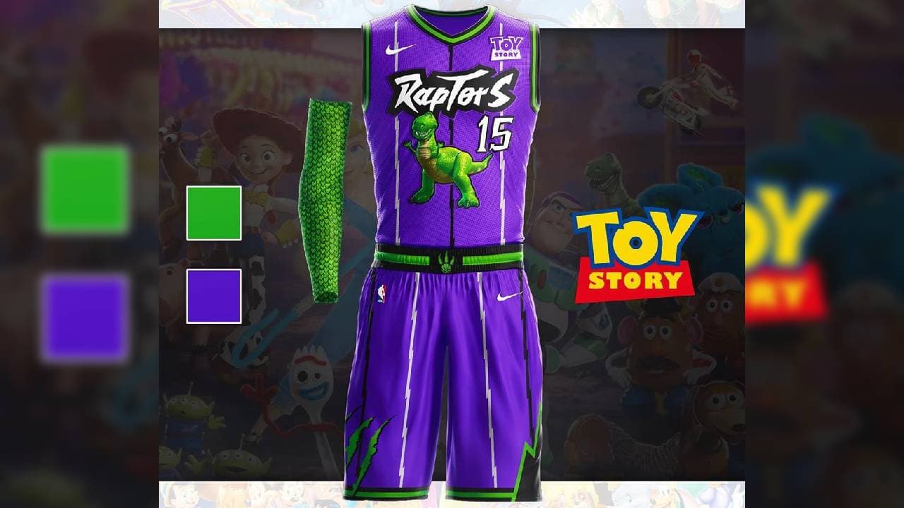 Reptar, el 'dudoso' dinosaurio de 'Toy Story' podría ser la estrella en los Toronto Raptors.