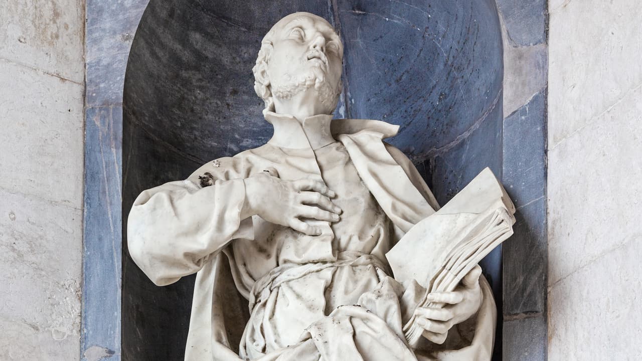 Su conversión se acrecentó y cimentó con una aparente aparición de la Virgen con el Niño Jesús. De ahí se convenció en hacer una peregrinación a Jerusalén para con la tarea de convertir a no creyentes durante su camino.