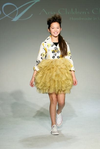 Una falda de tul. Para que tu niña se sienta una verdadera ‘ballerina’, regálale una prenda como esta que mostró Aria en la Petite PARADE de este año.