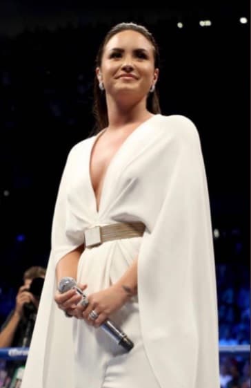 La más elogiada fue la cantante Demi Lovato, encargada de interpretar el Himno Nacional de los Estados Unidos, ya que lució una elegante capa del diseñador Christian Siriano completando el atuendo con un cinturón dorado y unas sandalias metálicas.