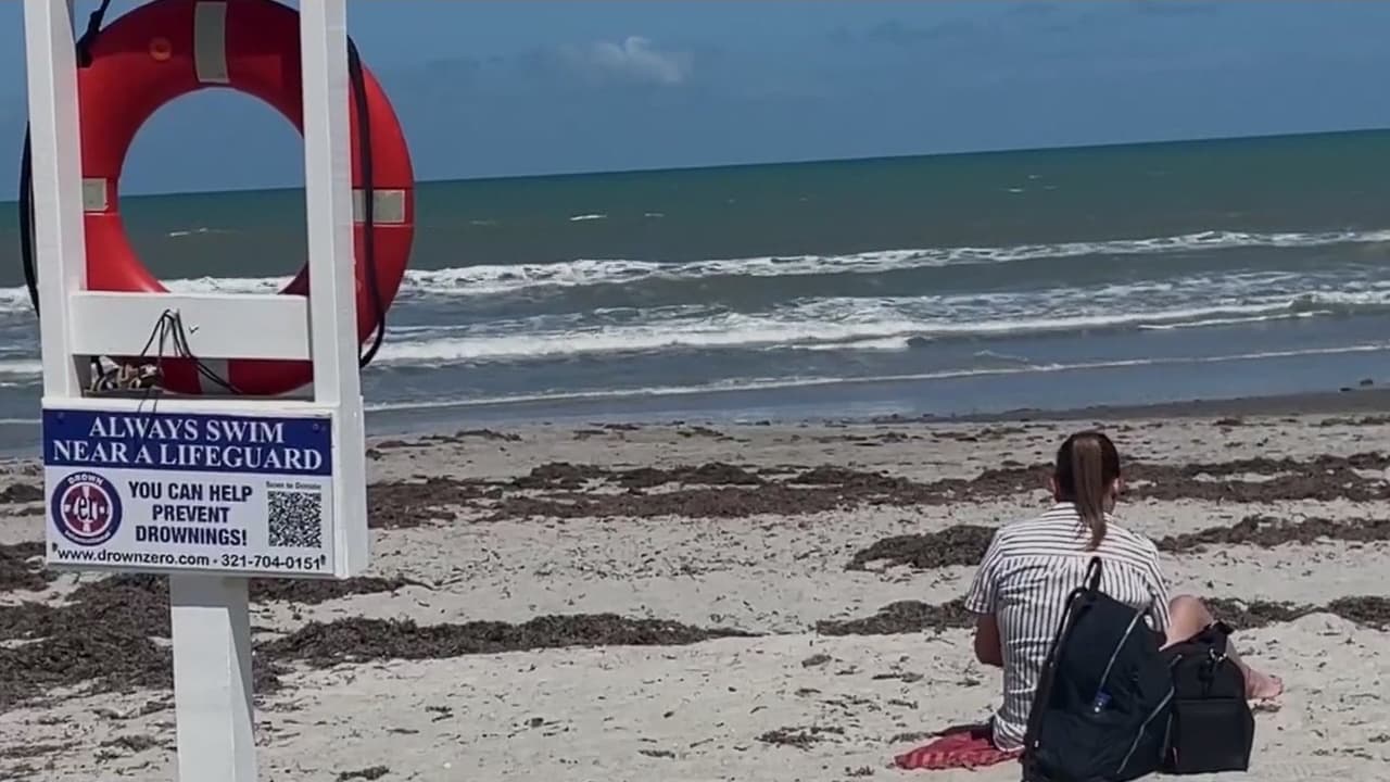 Bandera roja en playas de Brevard: alertan por corrientes y falta de salvavidas