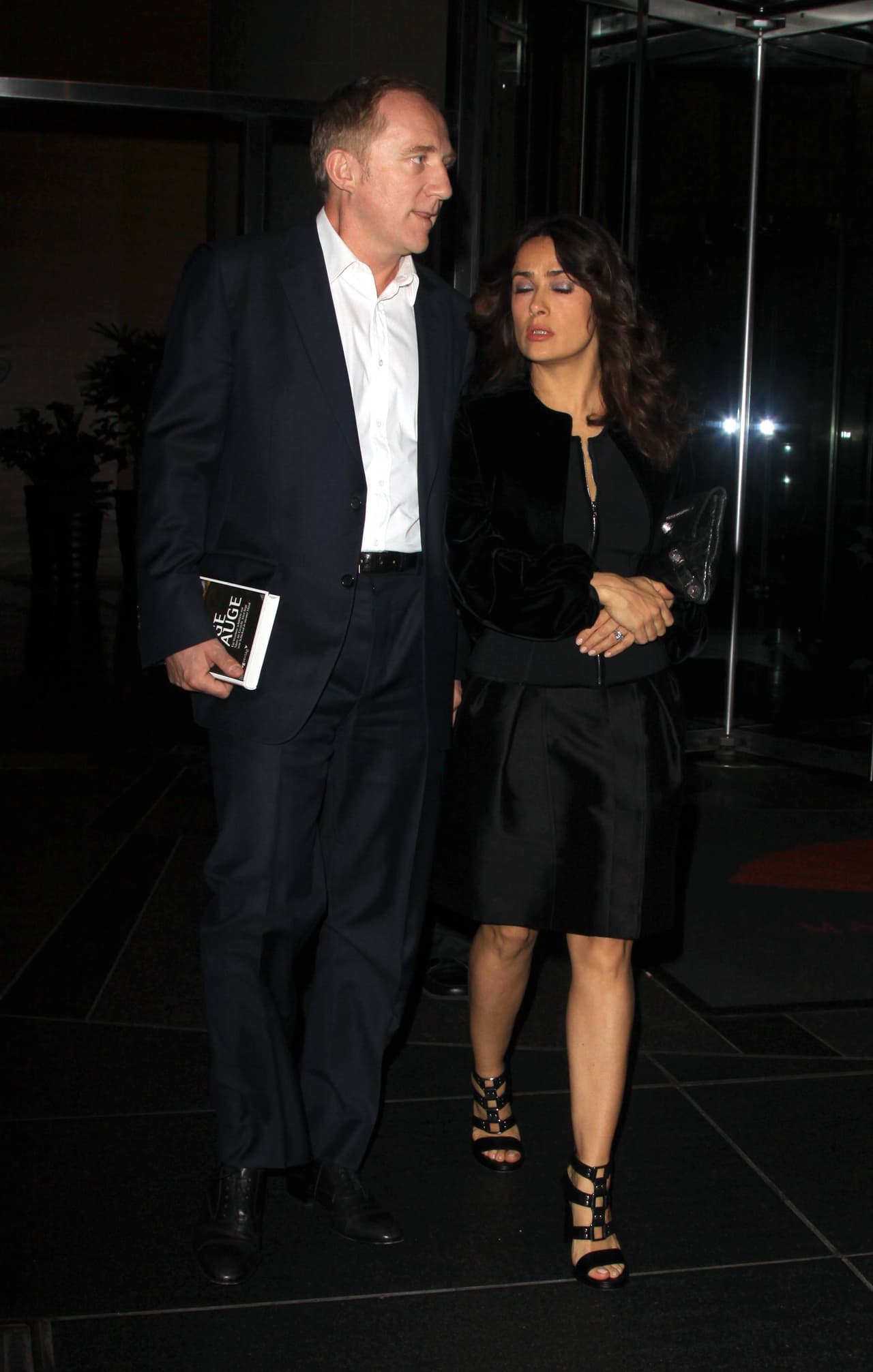 La mexicana fue invitada de honor de los Pinault en la inauguración del Palacio Grassi.