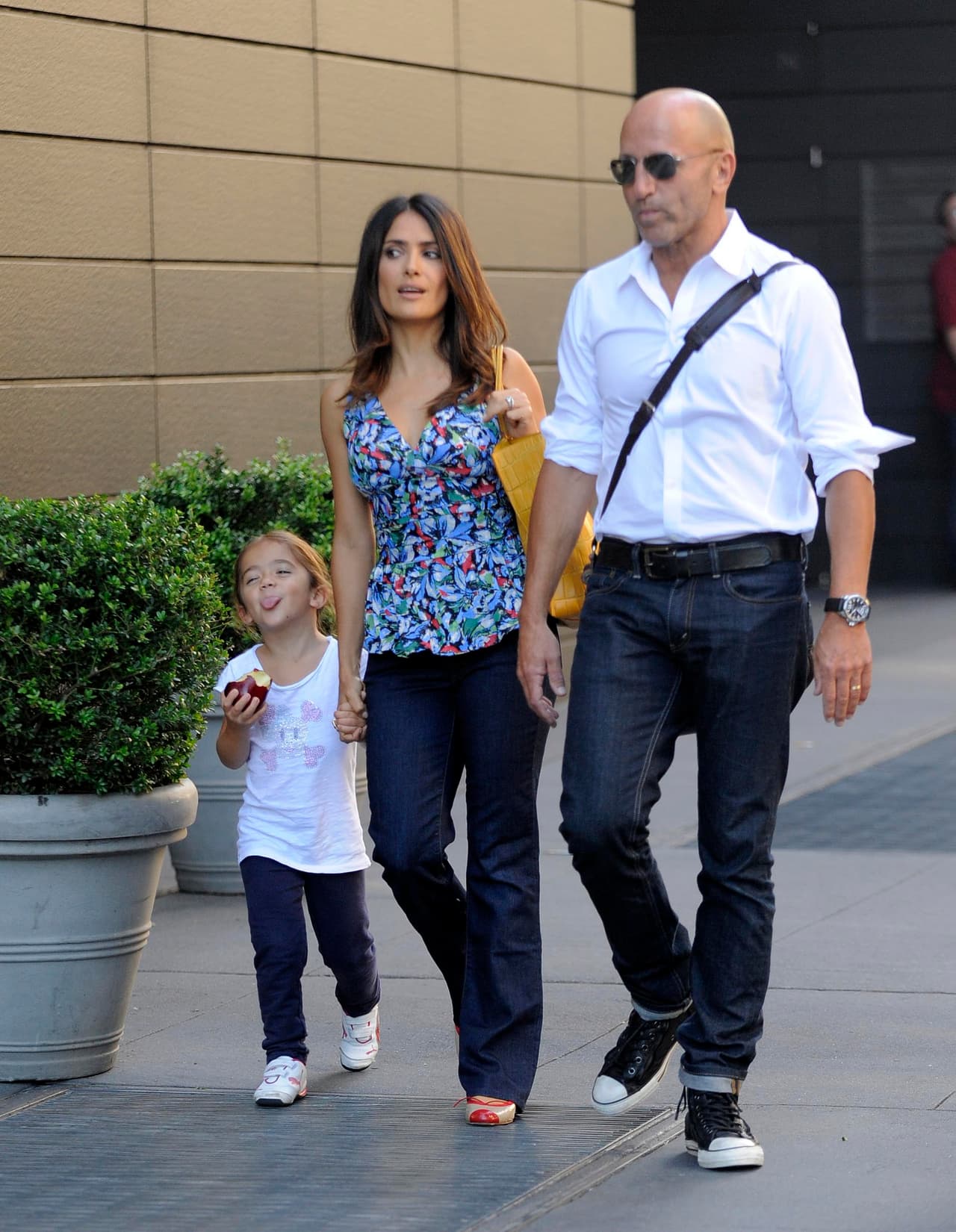 Hayek dio a luz a su primer hija en septiembre de 2007.