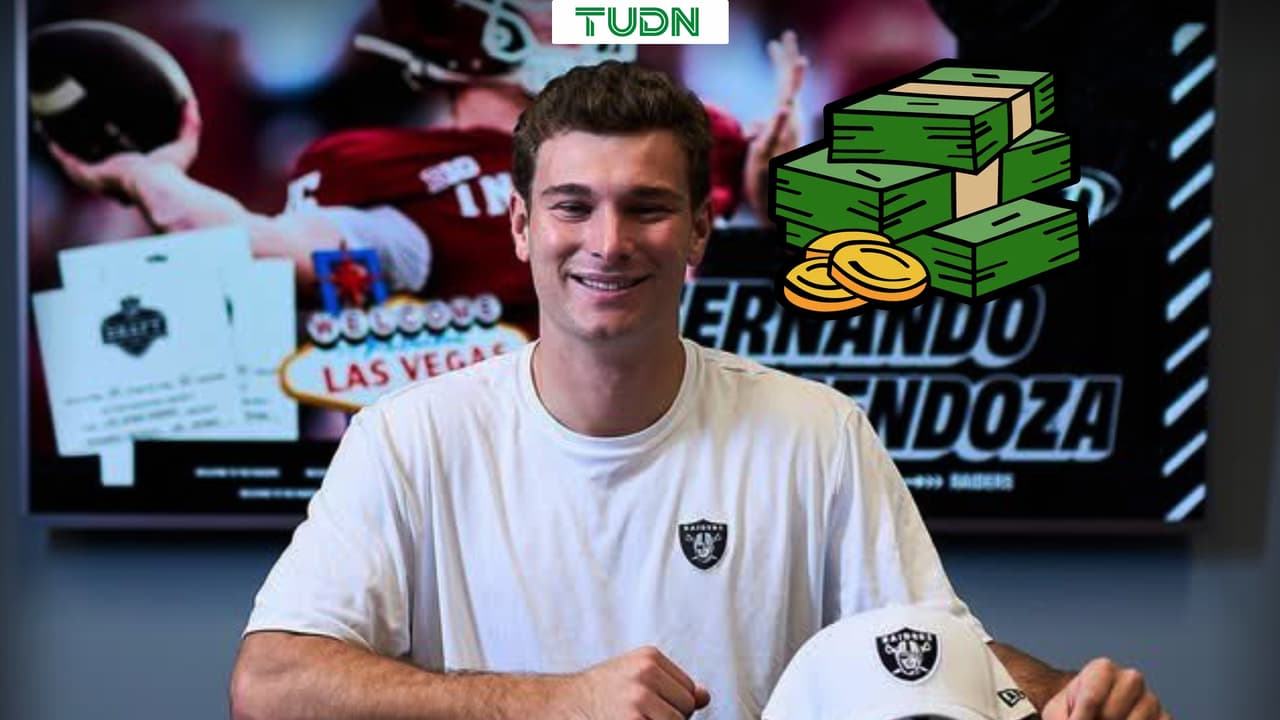 Fernando Mendoza firma su contrato de novato con Las Vegas Raiders de NFL