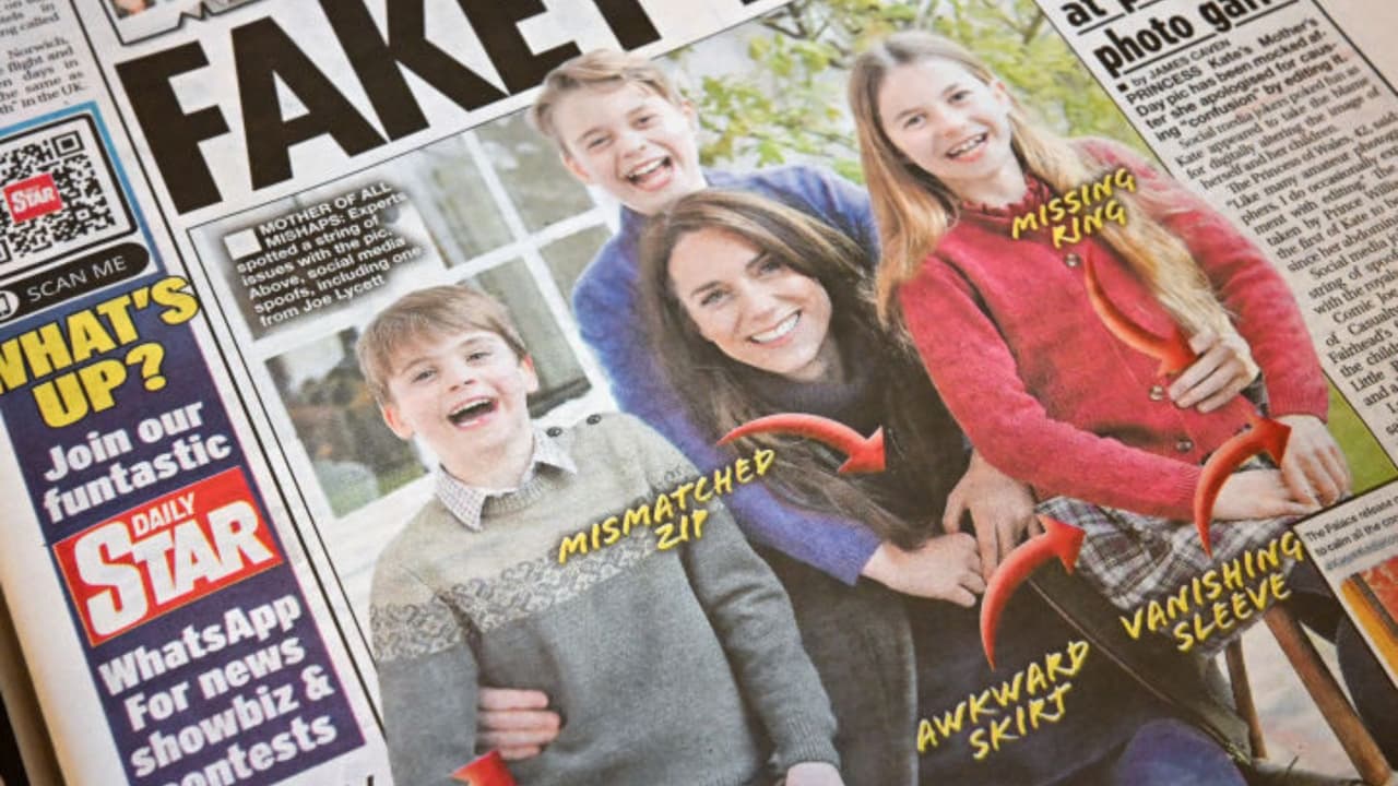 Esta es la fotografía por la que se disculpó Kate Middleton.