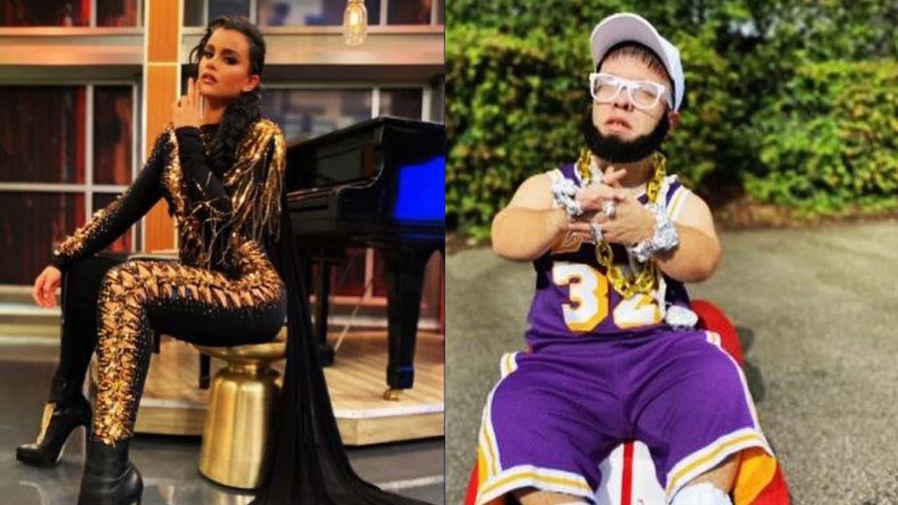 Carlitos 'El Productor' y Clarissa Molina encarnaron a 'Anuelito' y 'La Caballota'. Ese día la música se tomó el estudio de El Gordo y La Flaca.