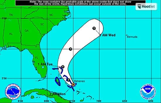 Se forma tormenta tropical Kate frente a las Bahamas