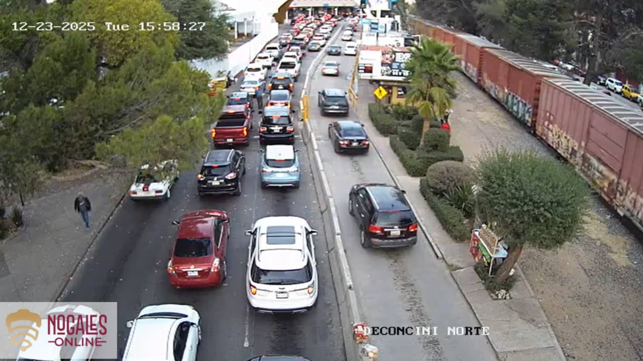 Hasta 150 minutos de espera en garitas de Nogales para entrar a Estados Unidos