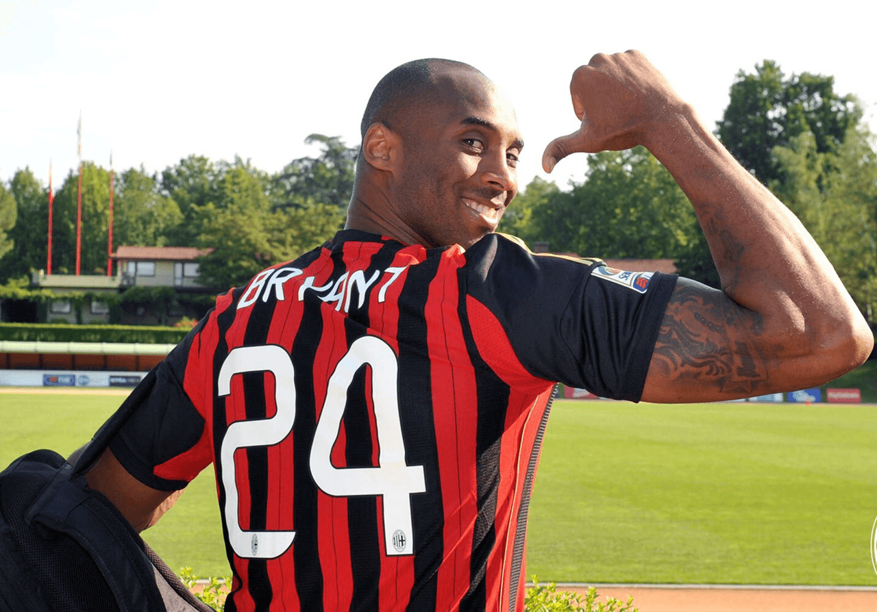 Kobe era un gran seguidor del AC Milan, su equipo de futbol favorito.