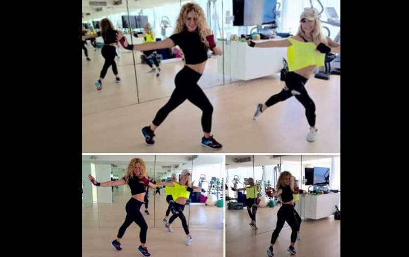 Claro, tampoco se olvidó de seguir cuidando sus curvas. Le encanta ponerse en forma.