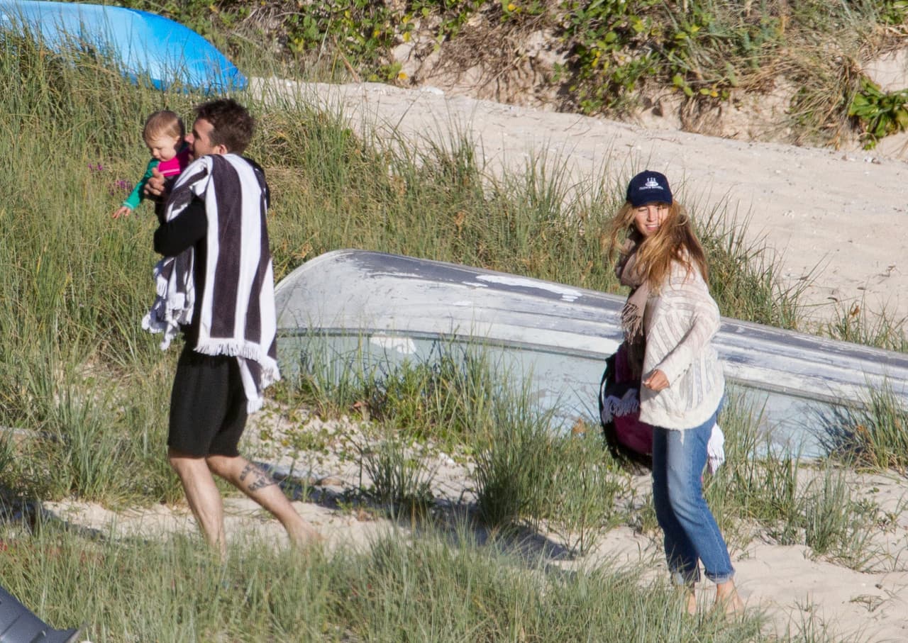 Ryan y Blake en un encantador día de familia.